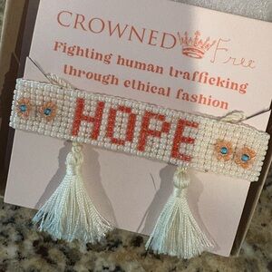 👑CROWNED FREE “HOPE” Beaded Bracelet
